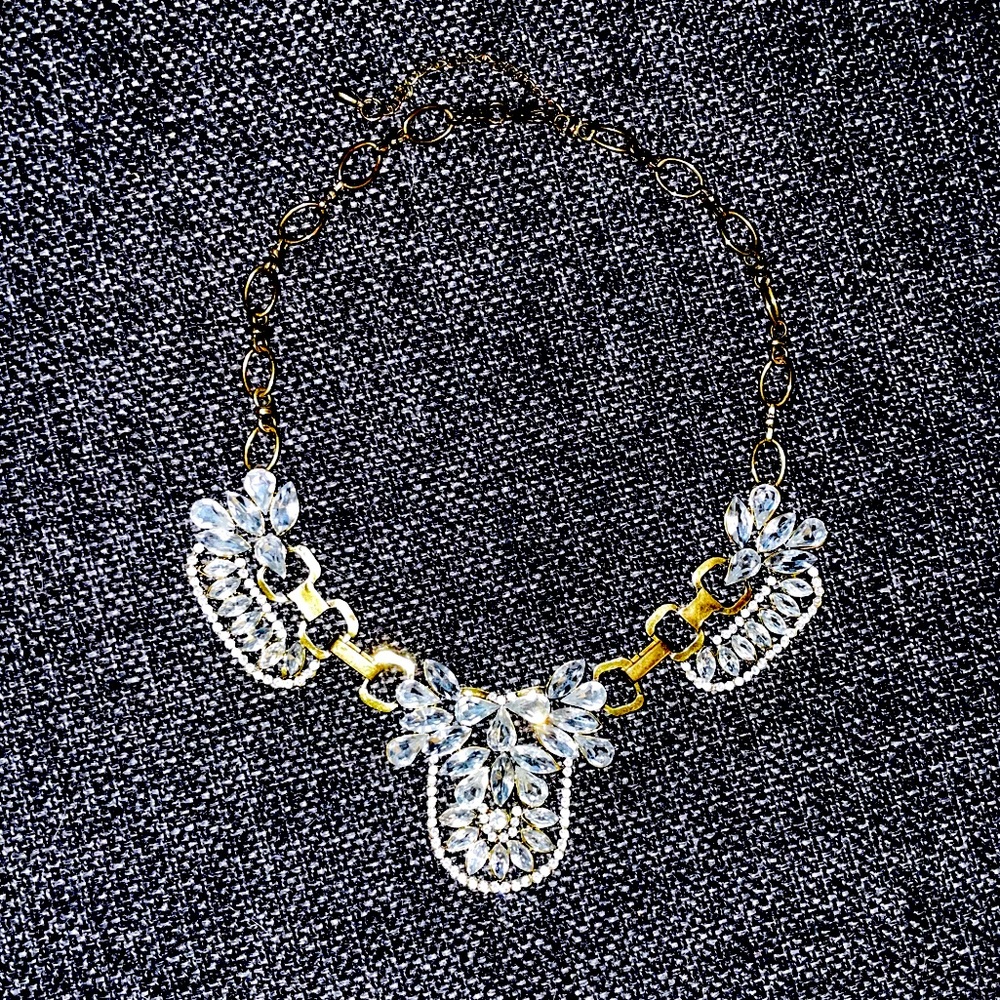 Gold and Gemstone Statement Necklace